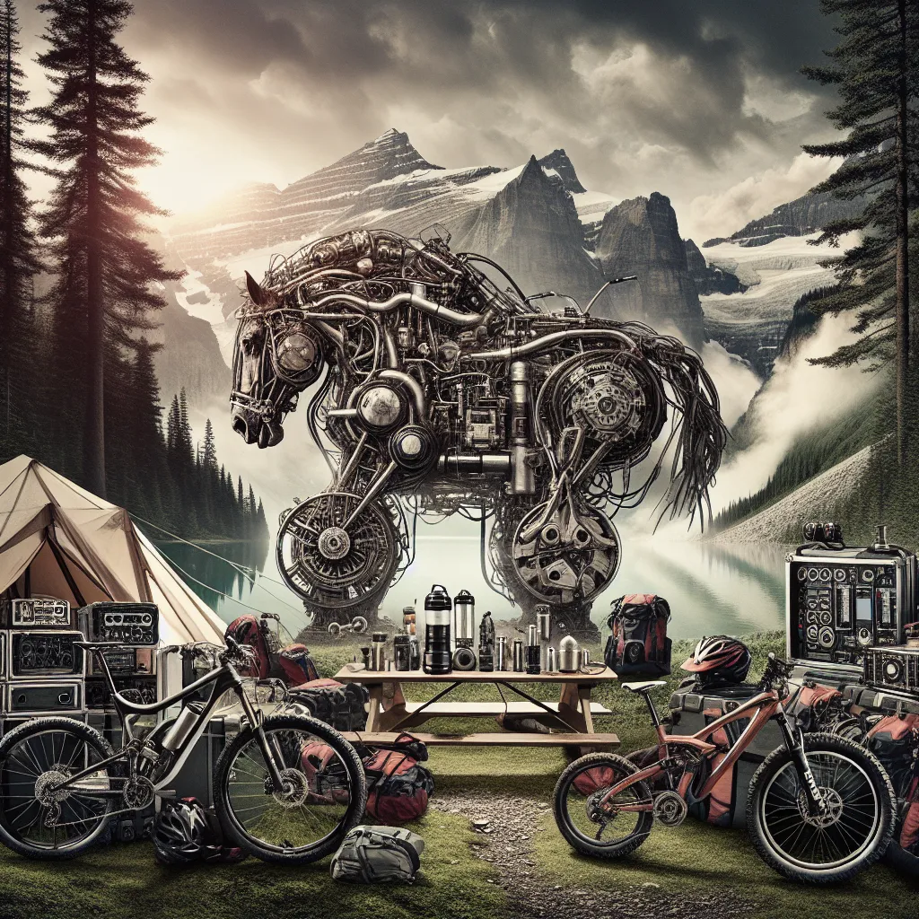 Camping z konnymi mechanicznymi na kilowaty: połączenie motoryzacji, rowerów i przyrody