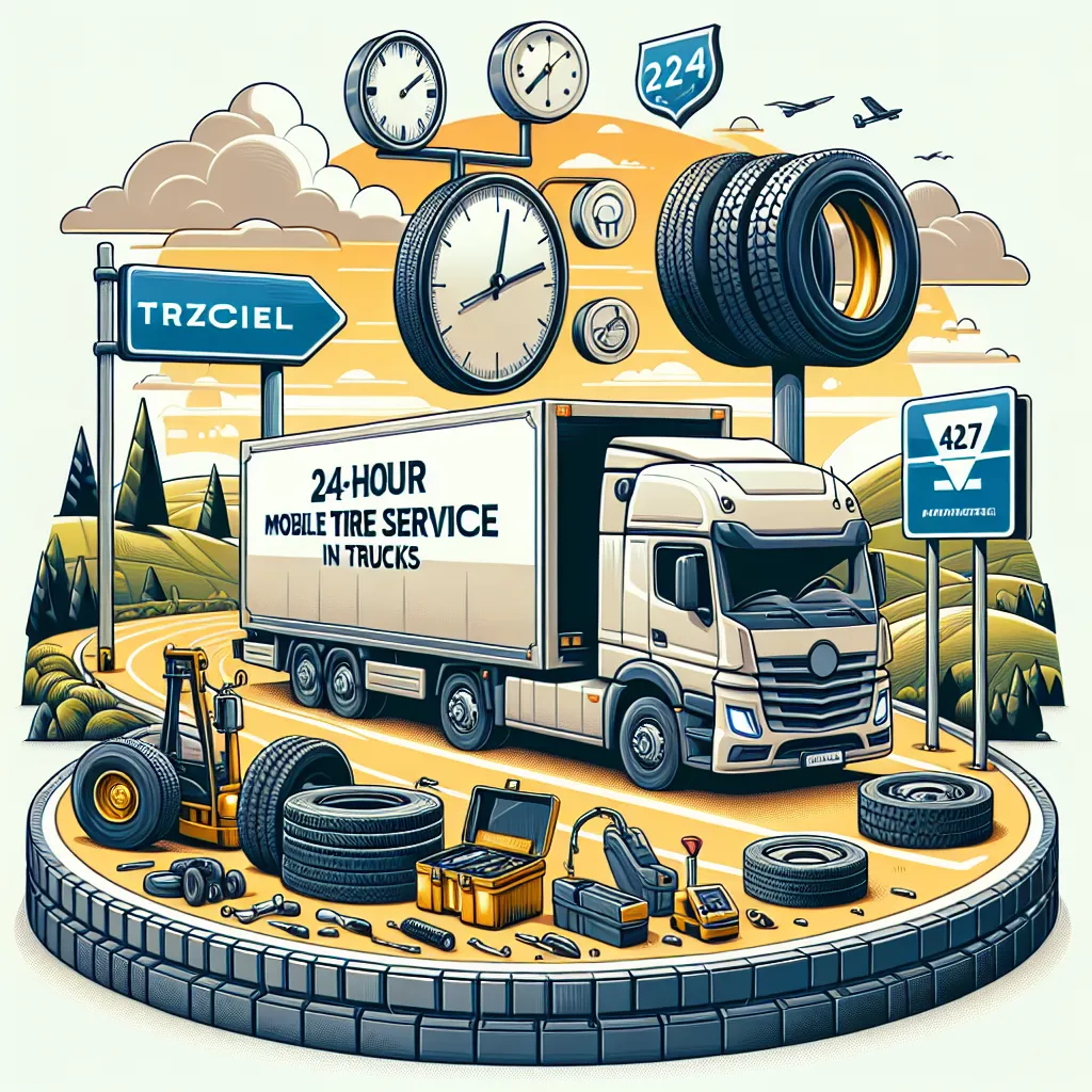 Mobilny serwis opon w Trzcielu 24h – szybka pomoc dla Twojej ciężarówki